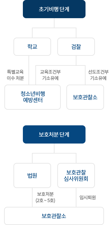 소년사법 체계도